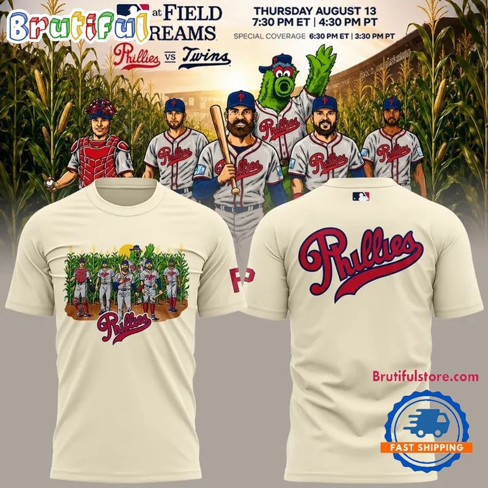 Philadelphia Phillies MLB at Field of Dreams 2026 Limited Edition 3D Shirt