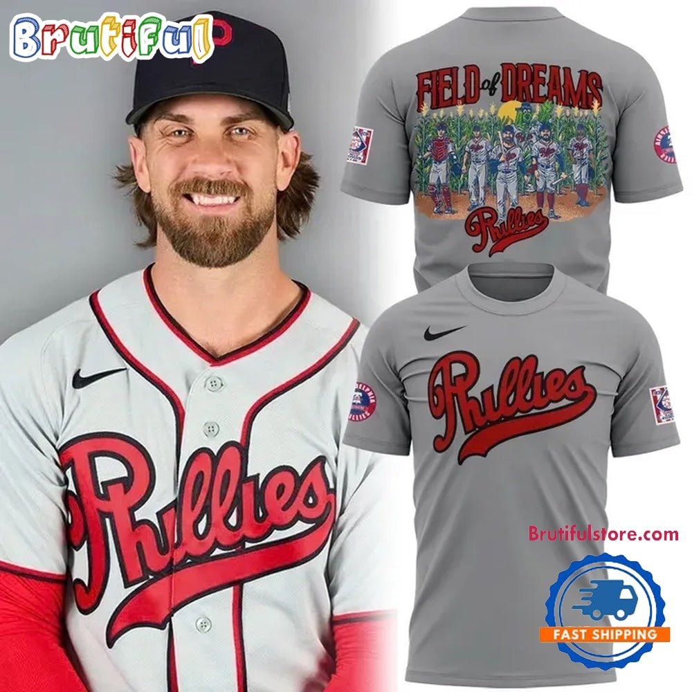 Philadelphia Phillies MLB at Field of Dreams 2026 New Design T Shirt