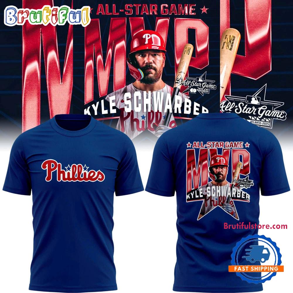 Philadelphia Phillies Special Kyle Schwarber Is The 2025 Mlb All-Star Game Mvp 3D Shirt