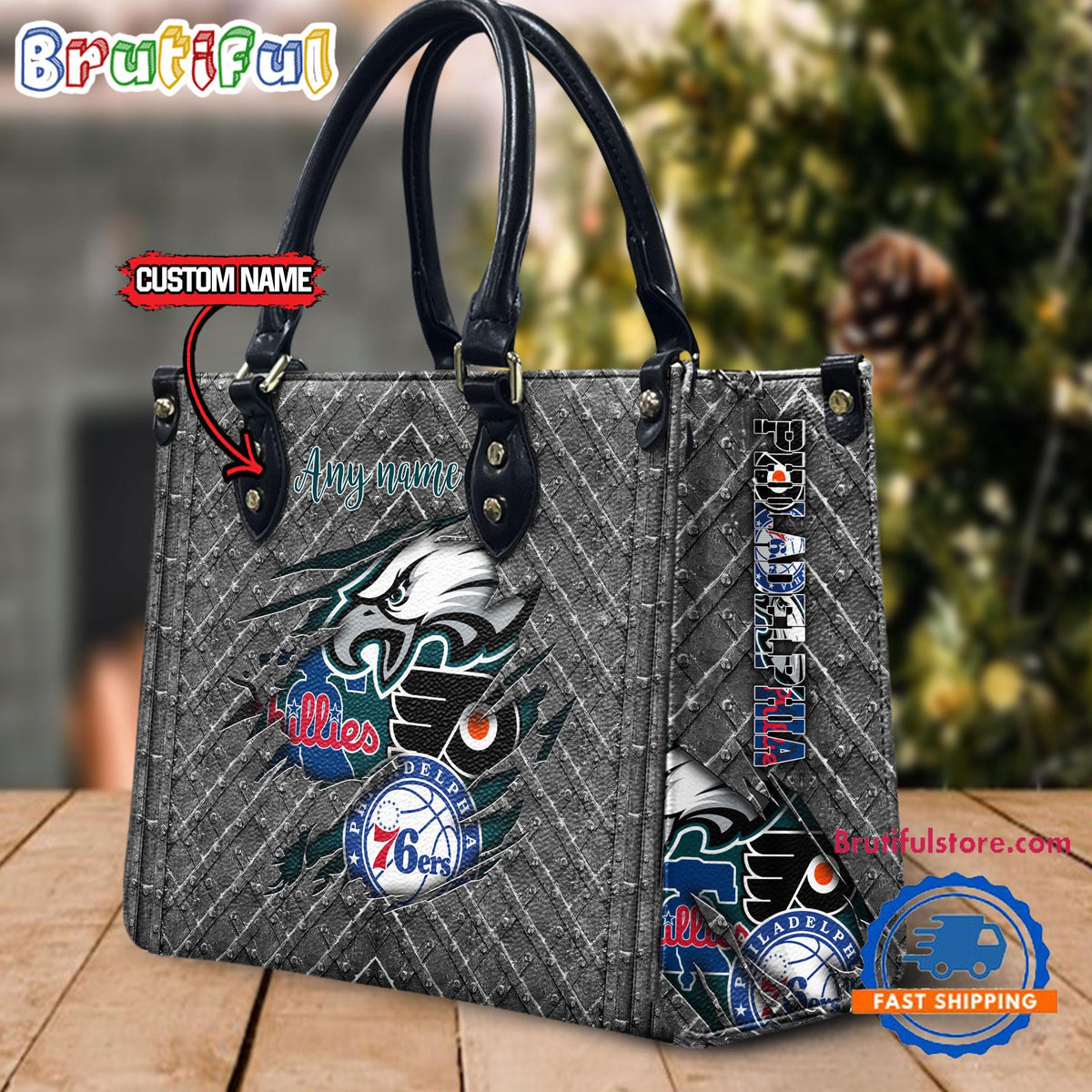 Philadelphia Eagles Sports Limited Edition Custom Leather Handbag