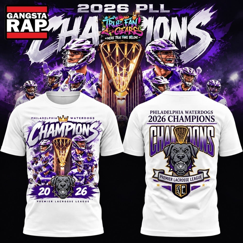 Philadelphia Waterdogs Premier Lacrosse League 2026 Champions White T Shirt