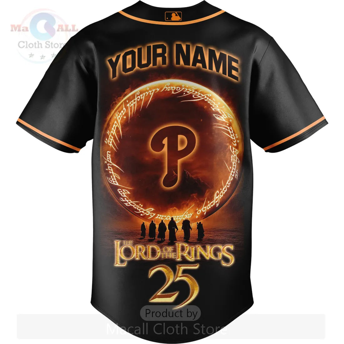 Phillies Lord Of The Rings 25th Anniversary Custom Baseball Jersey
