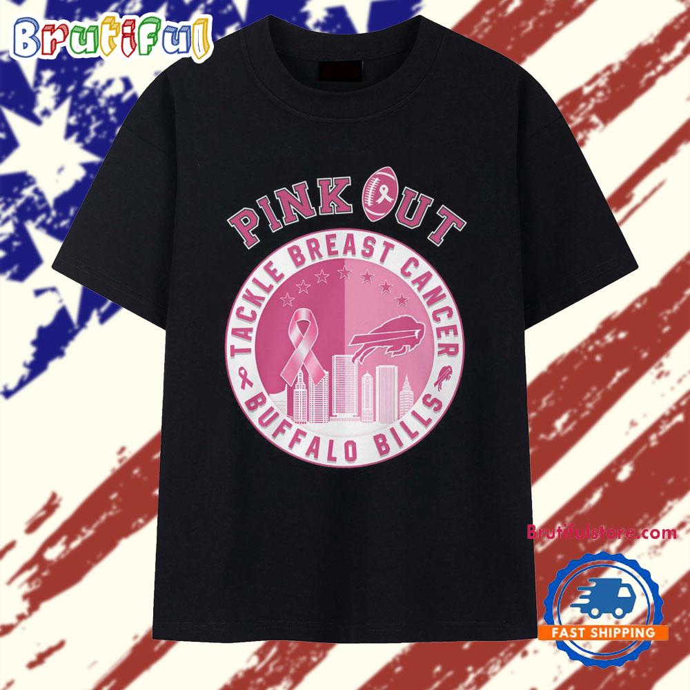 Pink Out Tackle Breast Cancer Buffalo Bills 2025 Vintage T Shirt