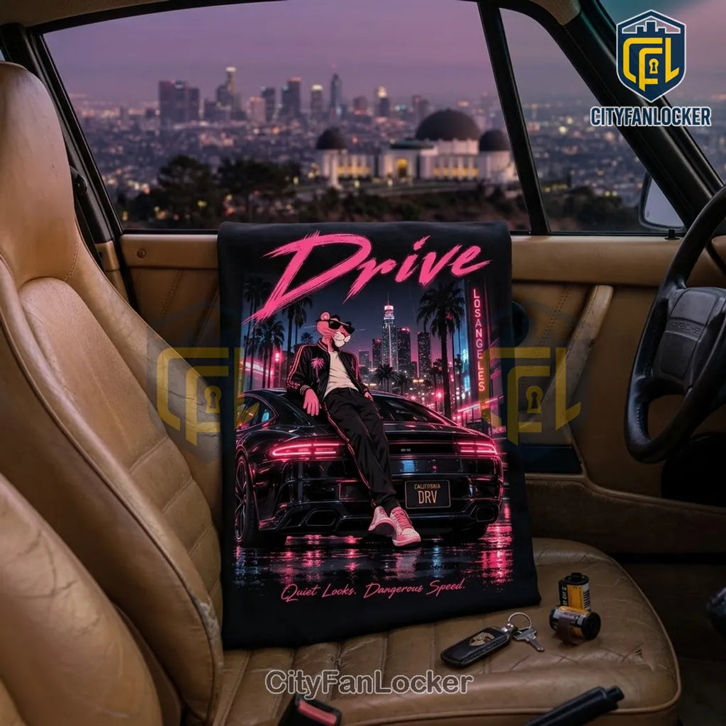 Pink Panther Retrowave Los Angeles T-Shirt