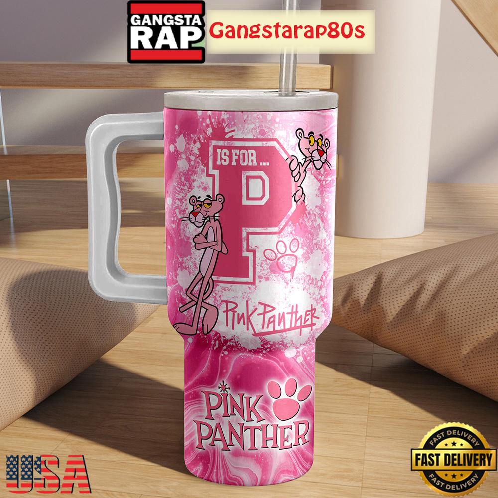 Pink Panther Spot The Differences Fan Tumbler Cup 40oz