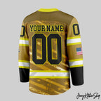 Pittsburgh Penguins Fire Dept Personalized Hockey Jersey