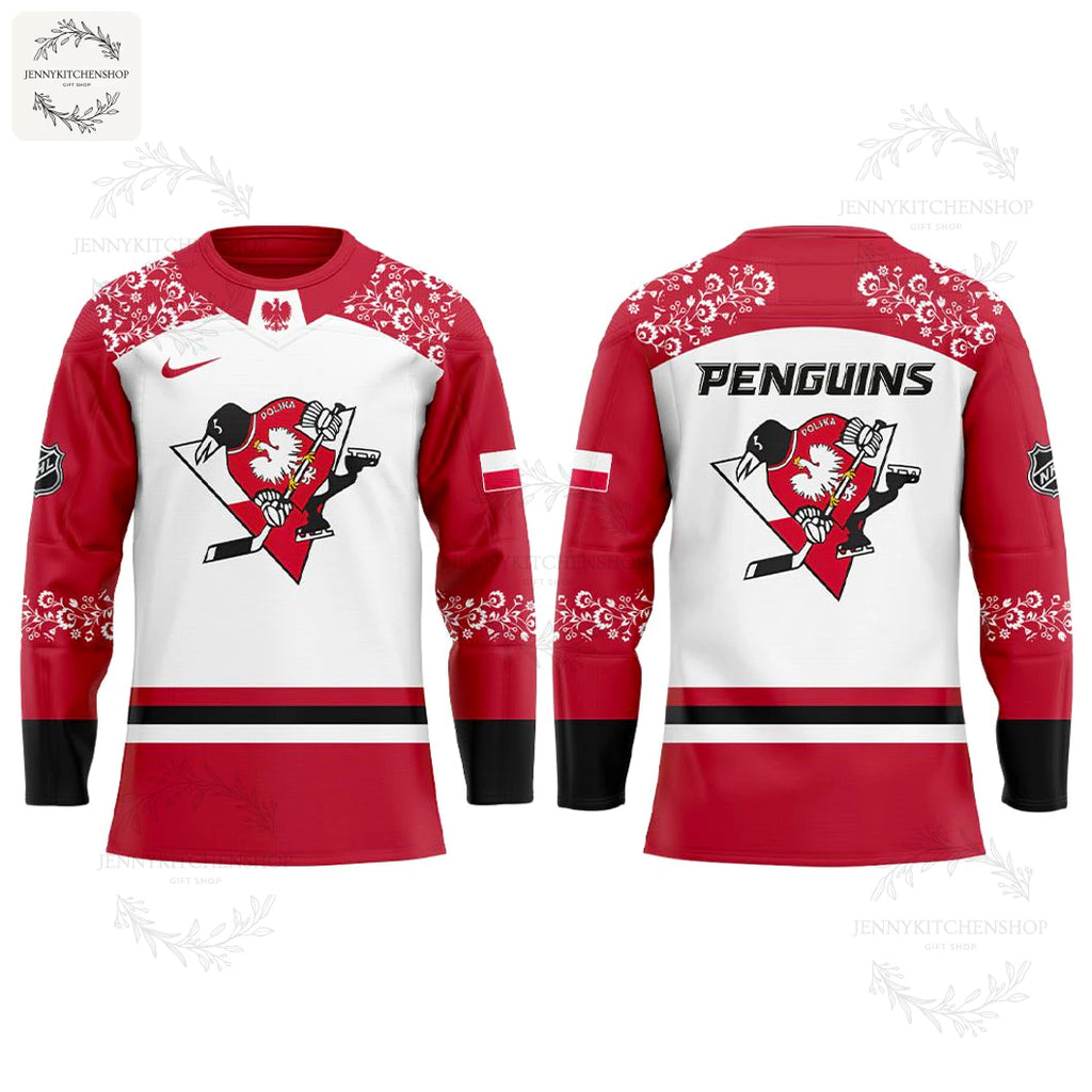 Pittsburgh Penguins Polish Heritage Night 2025 Limited Edition Hockey Jersey