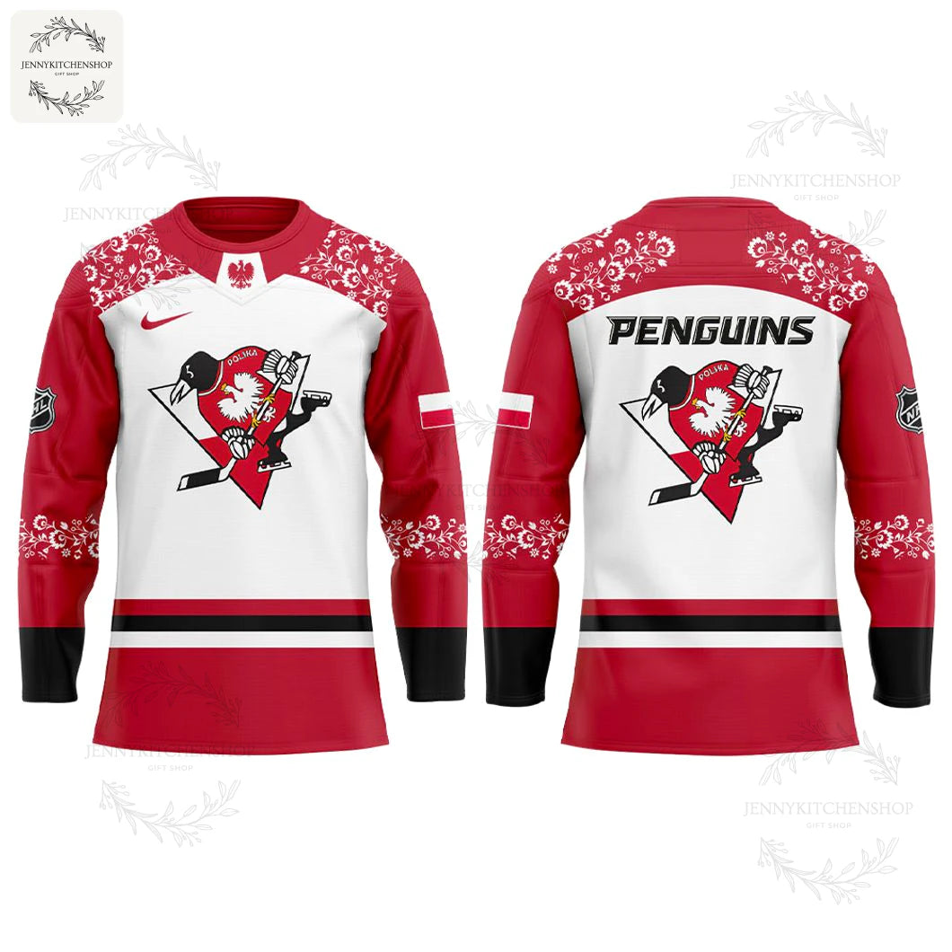 Pittsburgh Penguins Polish Heritage Night 2025 Limited Edition Hockey Jersey