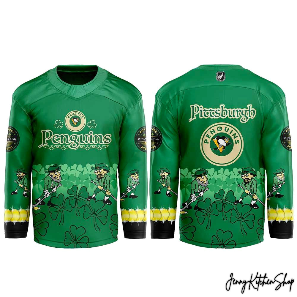 Pittsburgh Penguins St. Patrick’s Day 2026 Limited Hockey Jersey