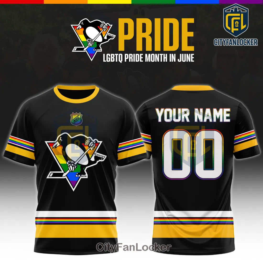 Pittsburgh Penguins x Pride LGBTQ Month 2026 Edition Hoodie