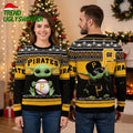 Pittsburgh Pirates Baby Yoda Holding Baseball Ugly Christmas Sweater