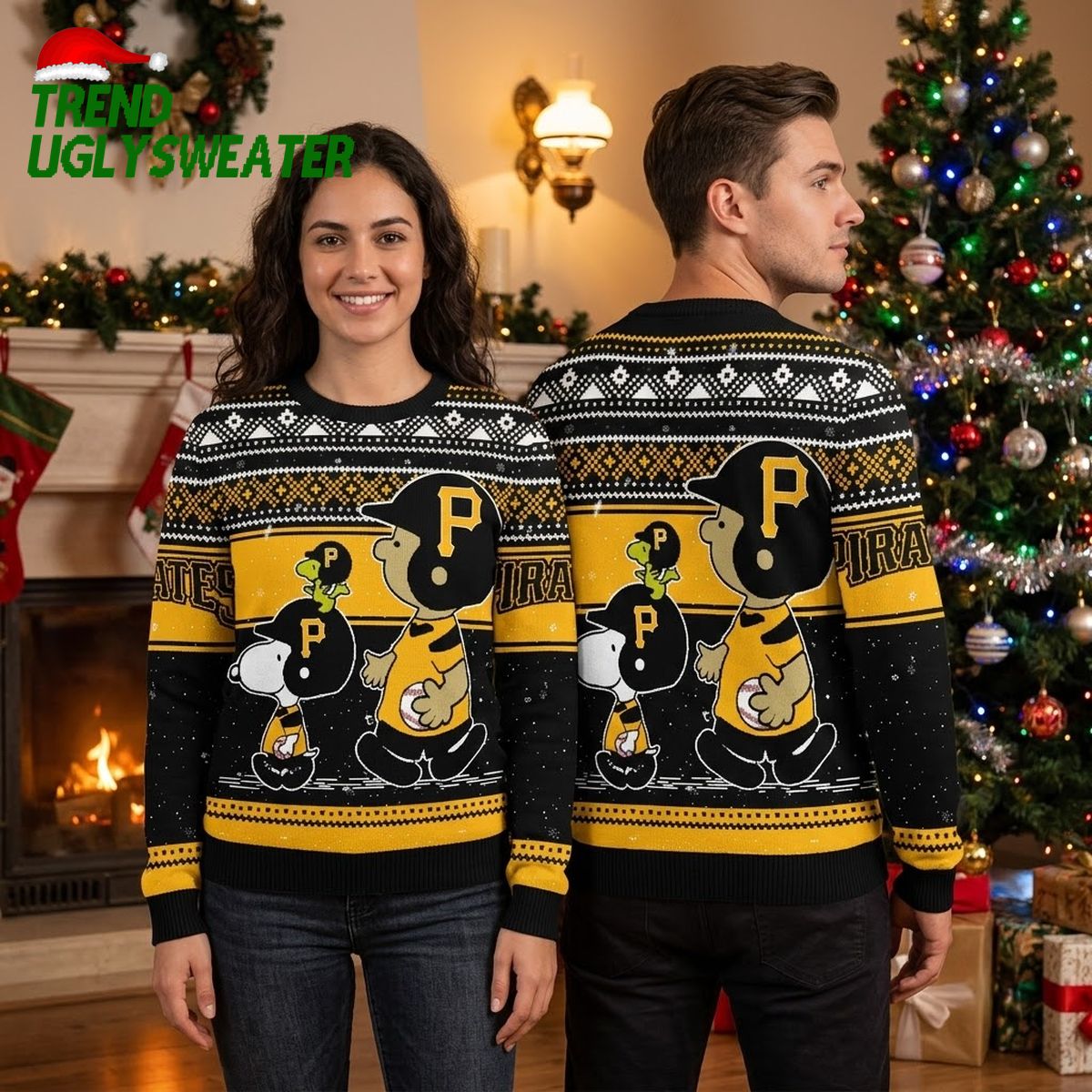 Pittsburgh Pirates Cartoon Pirate Characters Ugly Christmas Sweater