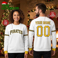 Pittsburgh Pirates Custom Name And Number Ugly Christmas Sweater