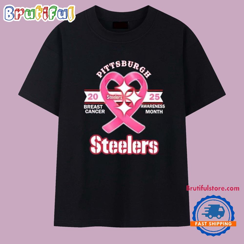 Pittsburgh Steelers 2025 Breast Cancer Awareness Month T Shirt