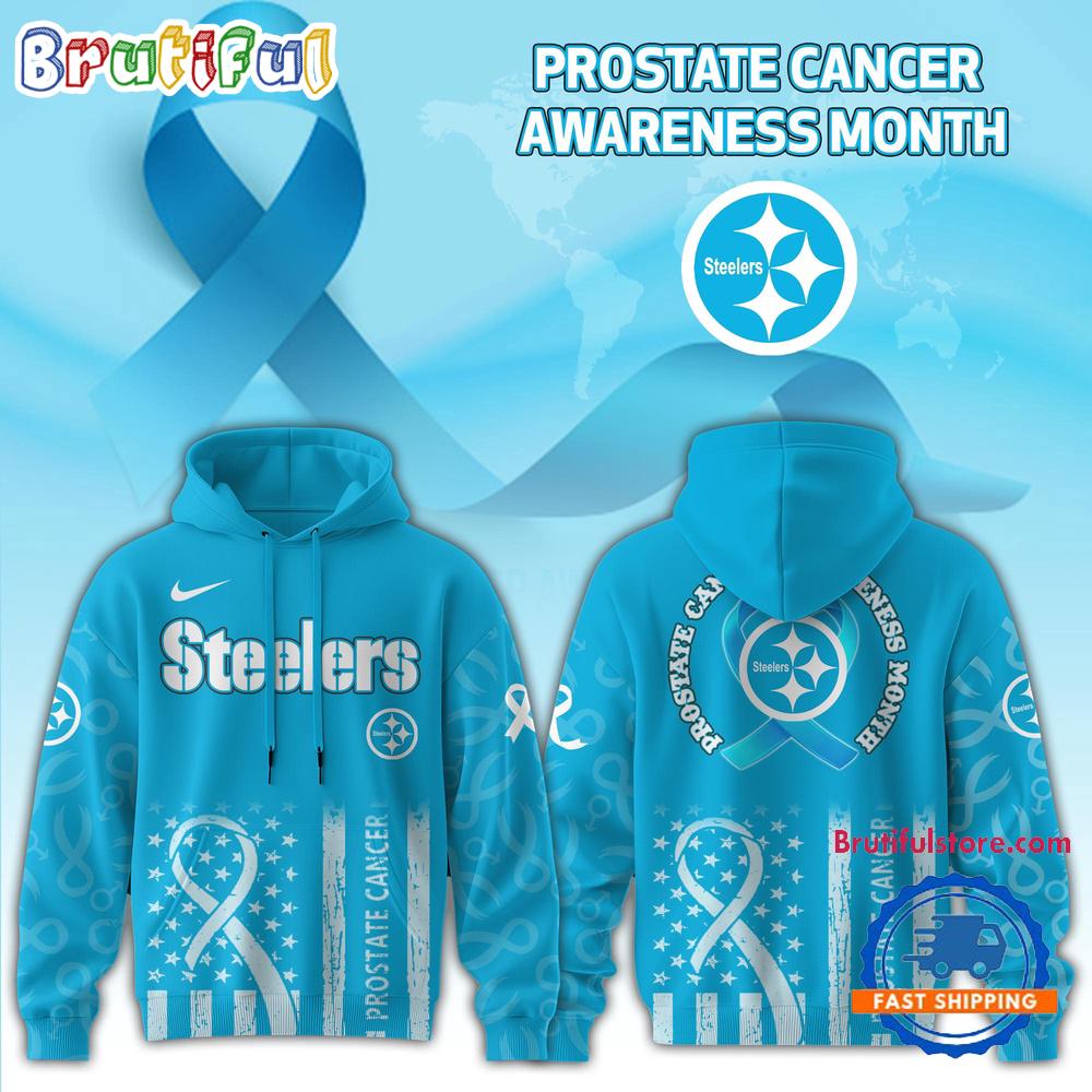Pittsburgh Steelers 2025 NFL Prostate Cancer Awareness Hoodie Shirt