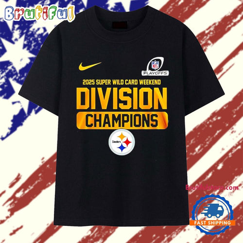 Pittsburgh Steelers 2025 Super Wild Card Weekend Division Champions T Shirt