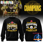 Pittsburgh Steelers 2025-26 AFC North Champions Limited Edition Classic Hoodie T-Shirt