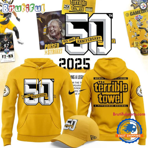 Pittsburgh Steelers 50th Anniversary of the Terrible Towel Hoodie Shirt
