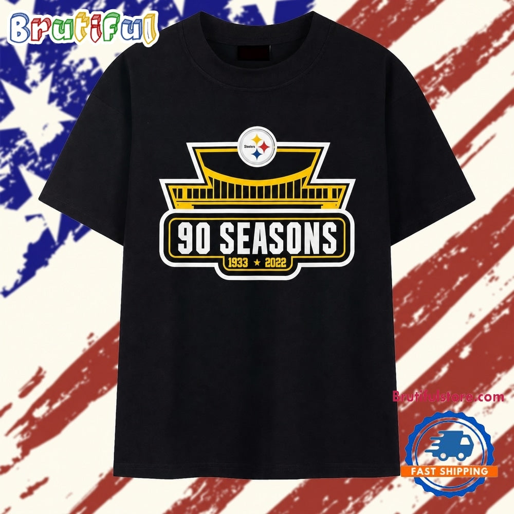 Pittsburgh Steelers 90 Seasons 1933-2022 T Shirt
