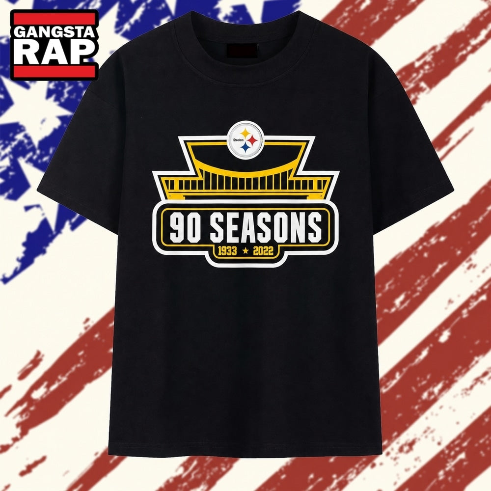 Pittsburgh Steelers 90 Seasons 1933-2022 T Shirt