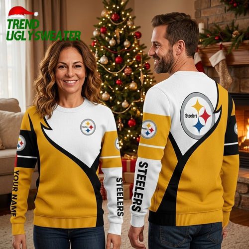 Pittsburgh Steelers All Over Print Ugly Christmas Sweater