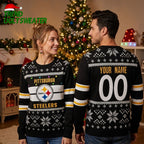 Pittsburgh Steelers Christmas Lights Ugly Christmas Sweater