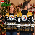 Pittsburgh Steelers Classic Logo Ugly Christmas Sweater