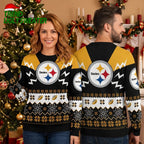 Pittsburgh Steelers Classic Logo Ugly Christmas Sweater