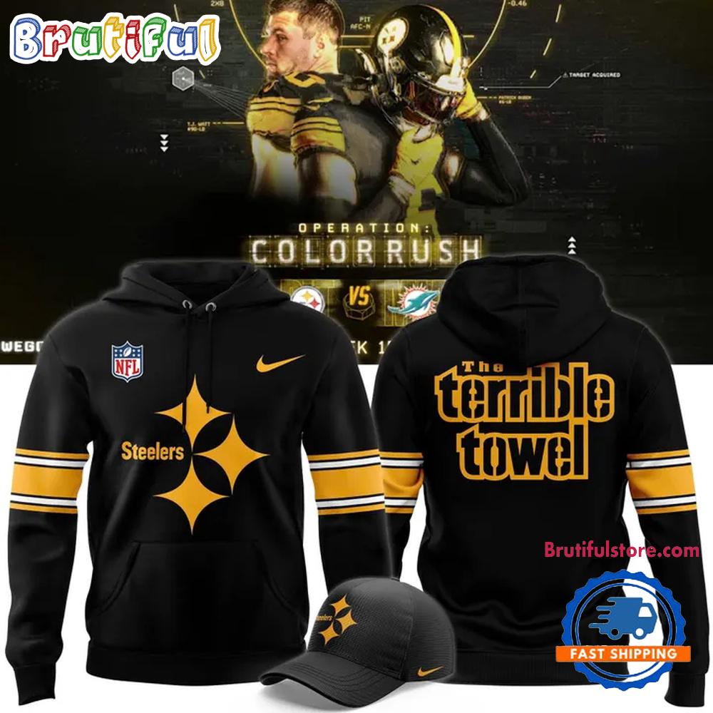 Pittsburgh Steelers Color Rush Terrible Towel Hoodie Shirt