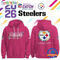 Pittsburgh Steelers Crucial Catch 2026 Pink Limited Edition Hoodie Shirt
