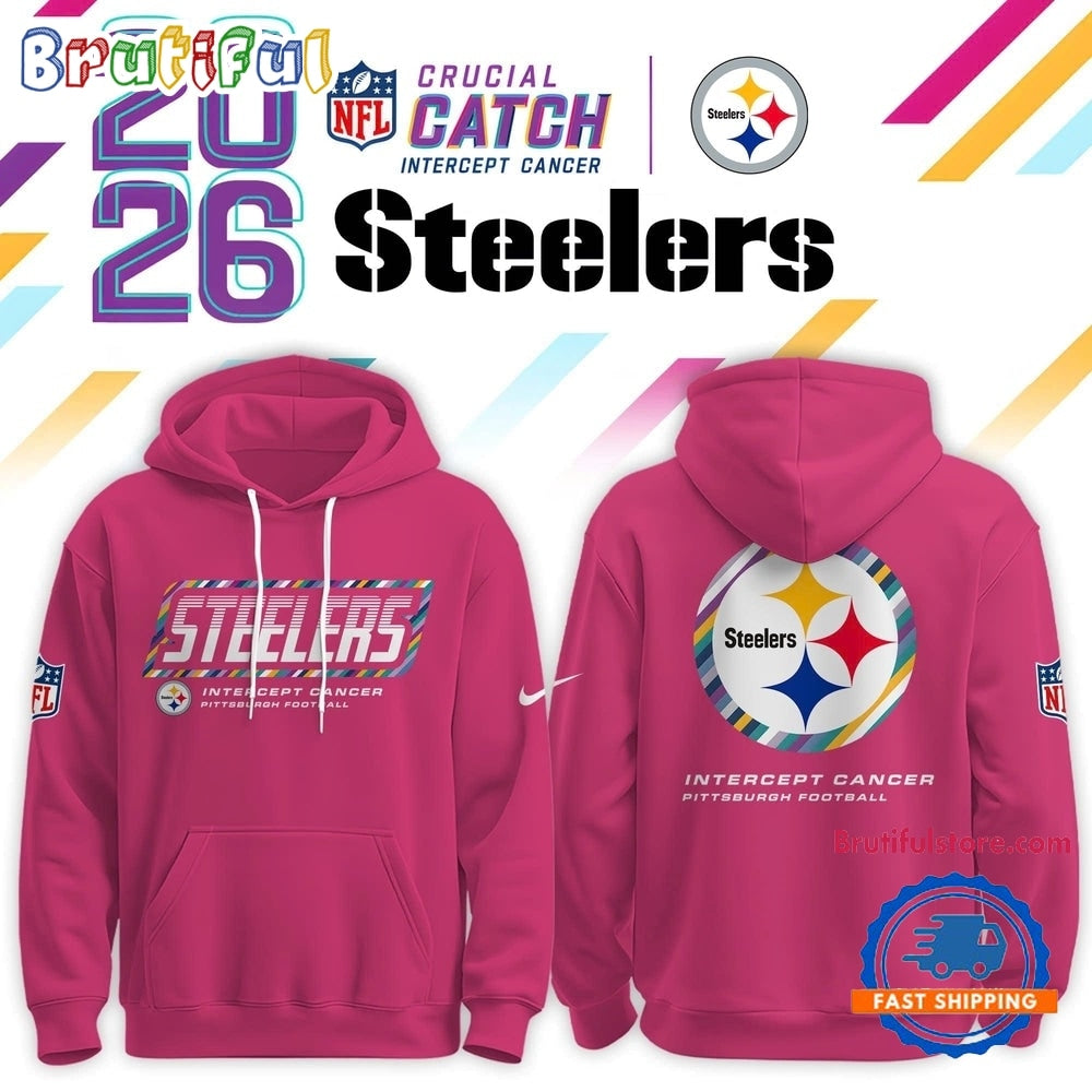 Pittsburgh Steelers Crucial Catch 2026 Pink Limited Edition Hoodie Shirt