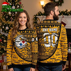 Pittsburgh Steelers Custom Name Ugly Christmas Sweater