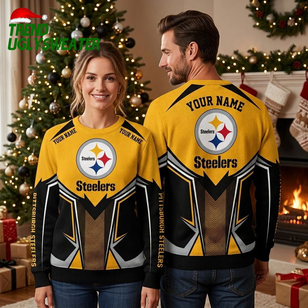 Pittsburgh Steelers Custom Ugly Christmas Sweater