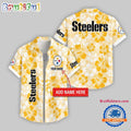 Pittsburgh Steelers Flower Palm Tree Aloha Hawaii Shirt