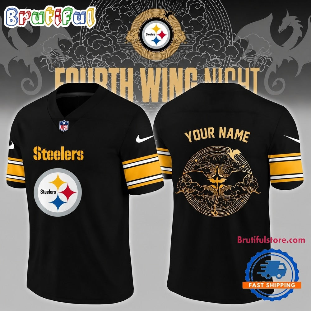 Pittsburgh Steelers Fourth Wing Night 2026 Custom Football Jersey