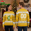 Pittsburgh Steelers Frog Resist Custom Name Ugly Christmas Sweater