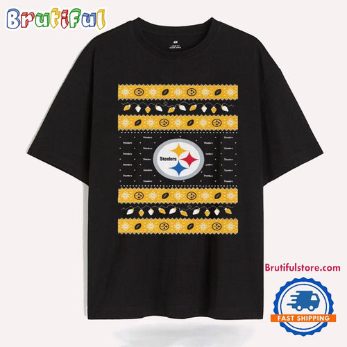Pittsburgh Steelers Holiday Lights Ugly 2024 T Shirt