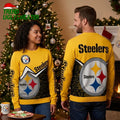 Pittsburgh Steelers Logo Print All Over Ugly Christmas Sweater
