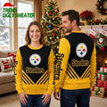 Pittsburgh Steelers Logo Print Ugly Christmas Sweater Design New