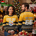 Pittsburgh Steelers Logo Ugly Christmas Sweater With Stadium Motifs