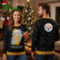 Pittsburgh Steelers Merry Tattoo Santa Ugly Christmas Sweater