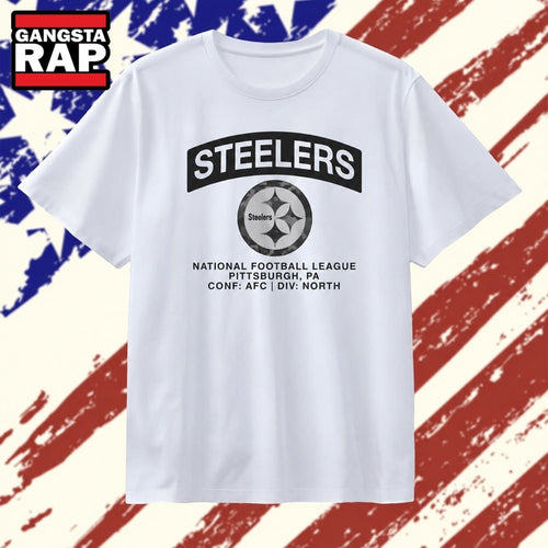Pittsburgh Steelers National Football League Camo Logo T Shirt