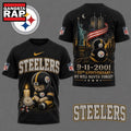 Pittsburgh Steelers NFL 9 11 25th Anniversary Never Forget Memorial 3D T Shirt, Football New Design Shirt