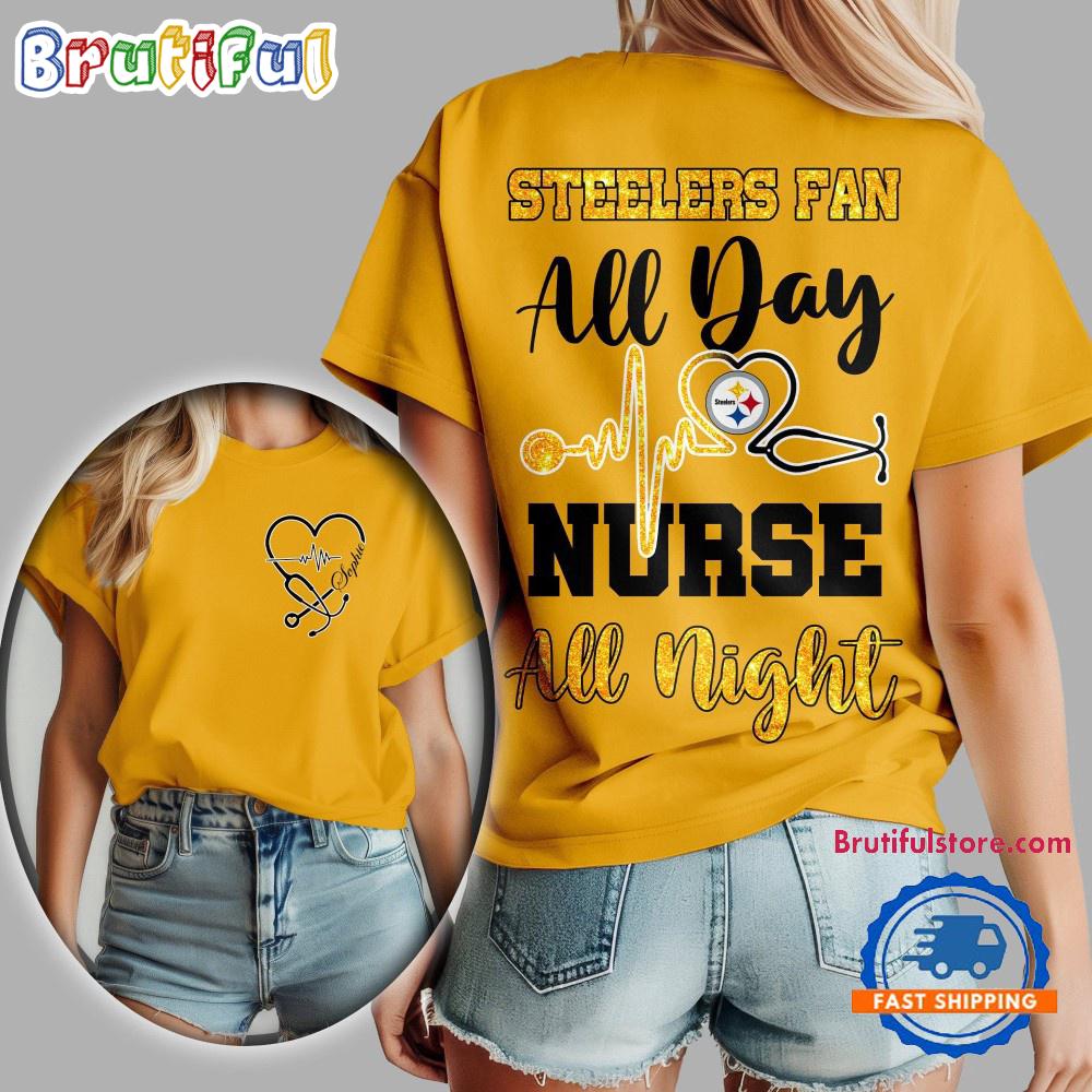 Pittsburgh Steelers NFL All Day Nurse All Night Unisex 3D Shirt
