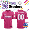 Pittsburgh Steelers NFL Crucial Catch 2026 Pink Limited Edition Football Jersey