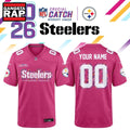 Pittsburgh Steelers NFL Crucial Catch 2026 Pink Limited Edition Football Jersey