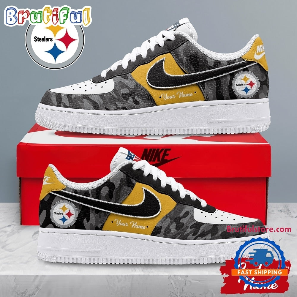 Pittsburgh Steelers NFL End Zone Energy Custom Air Force 1 Shoes Sneaker