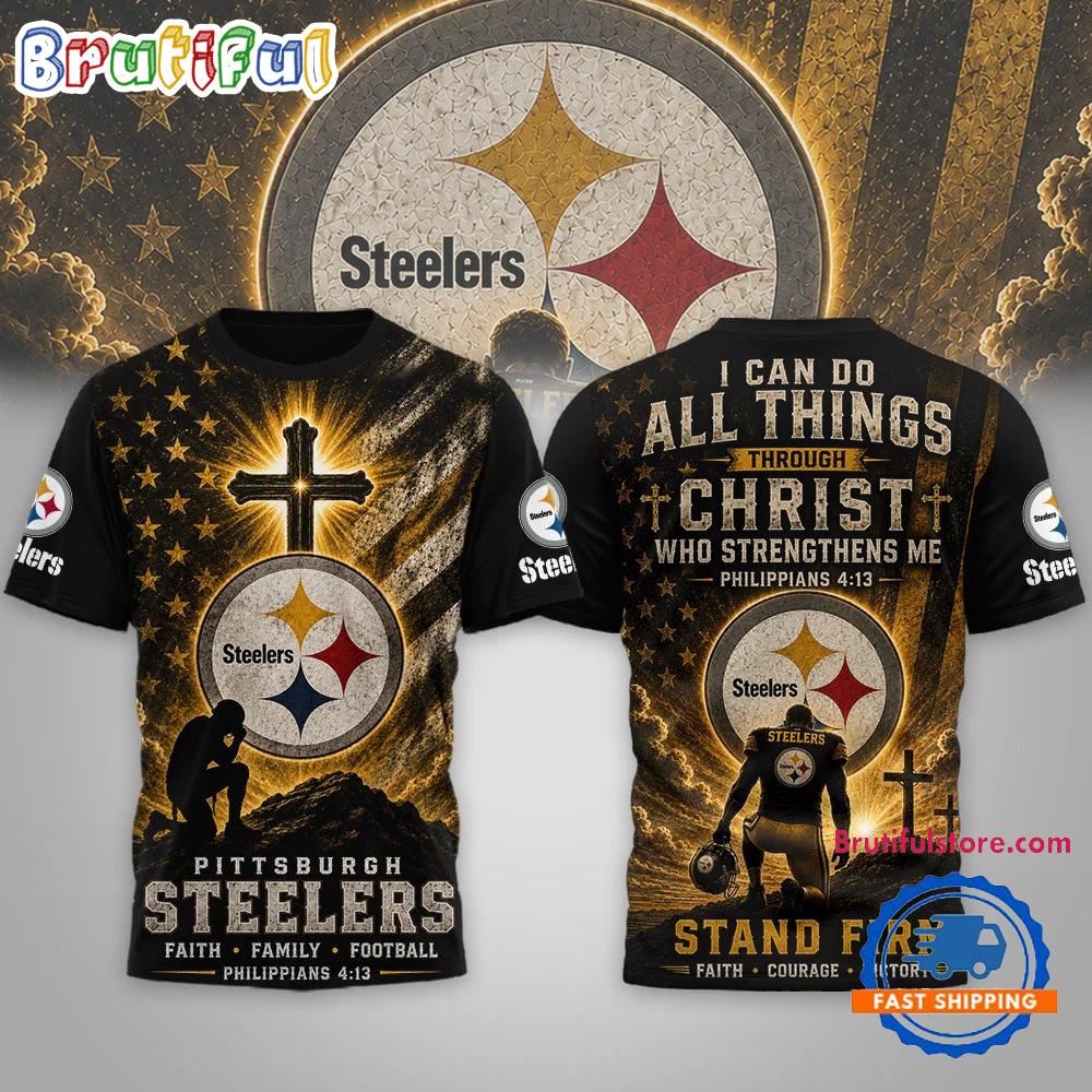 Pittsburgh Steelers NFL Faith Family Limited Edition 3D Shirt