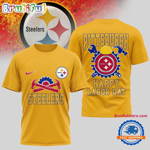 Pittsburgh Steelers NFL Happy Labor Day 2025 Uniesx 3D Shirt