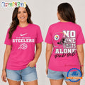 Pittsburgh Steelers NFL No One Fight Alone Pink Out T Shirt